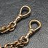 British Antique Rolled Gold Double Albert Chain 46g No Fob